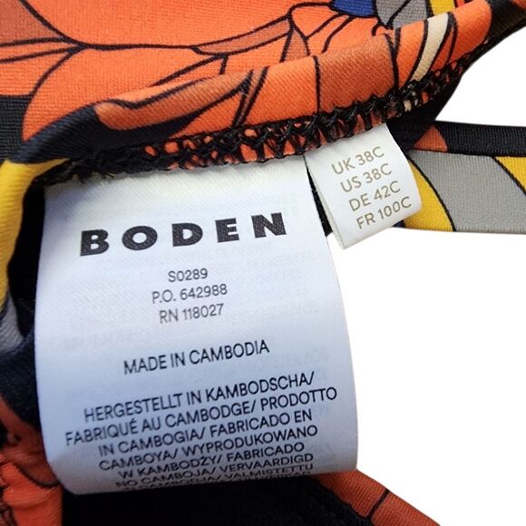Boden Bikini 10 38C Floral Multicolor - Picture 4 of 4